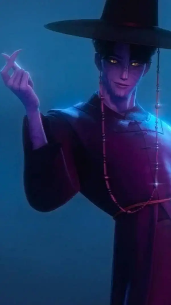 ai character: demon Jinu  background