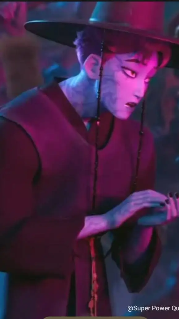 ai character: demon Abby  background