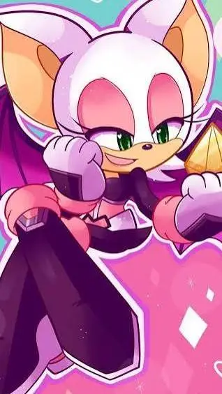 ai character: ROUGE THE BAT  background