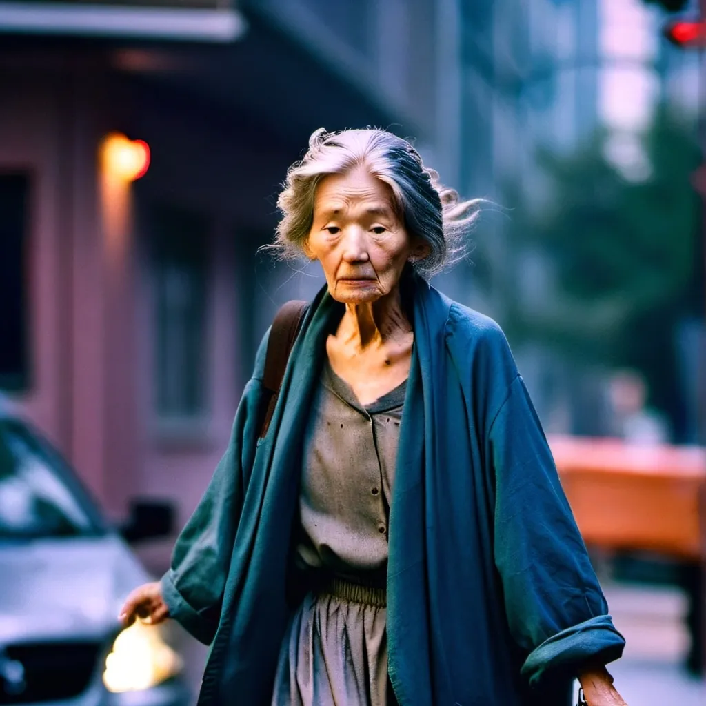 chat with ai character: an old woman