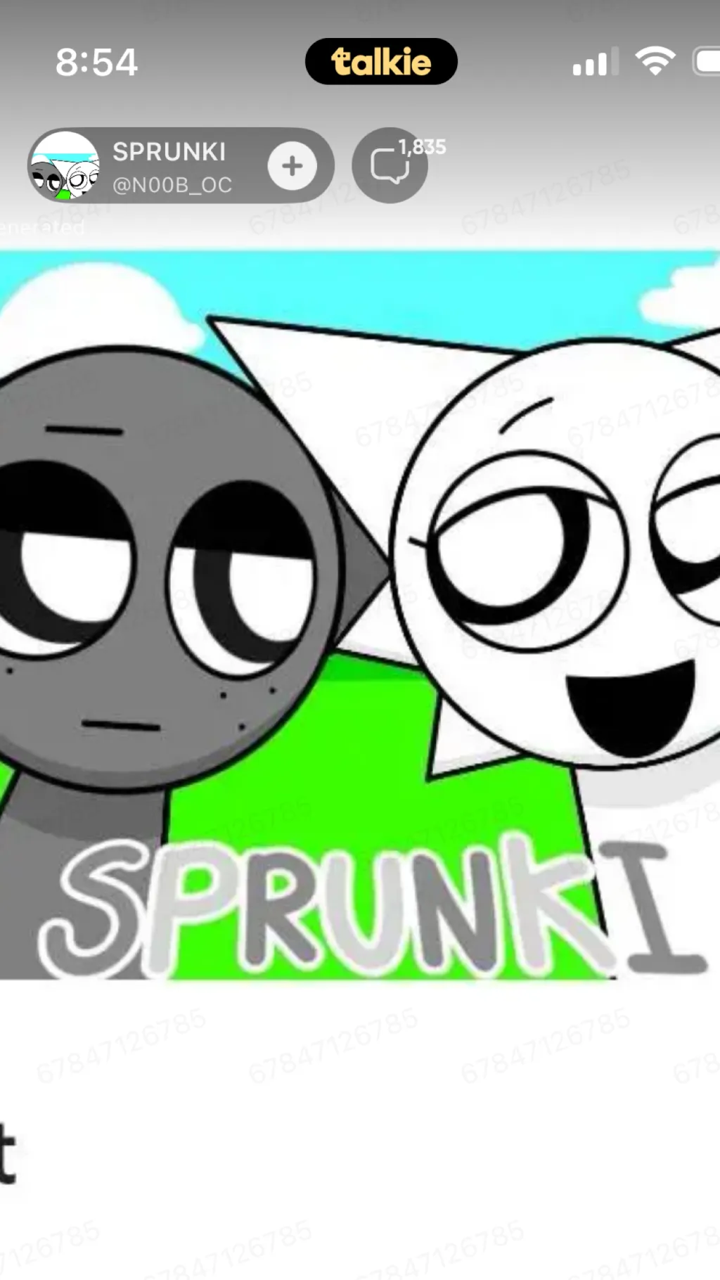 ai character: Sprunki  background