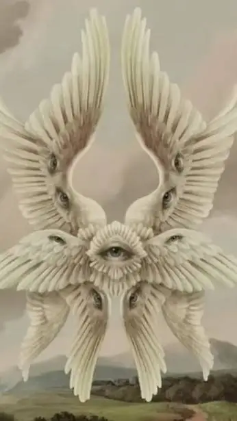 ai character: An angel  background