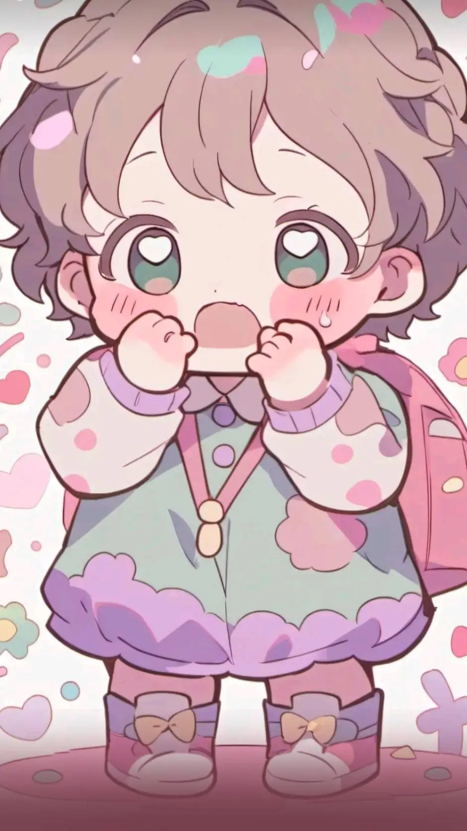 ai character: Baby daughter  background
