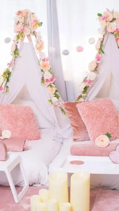 ai character: Sleepover background