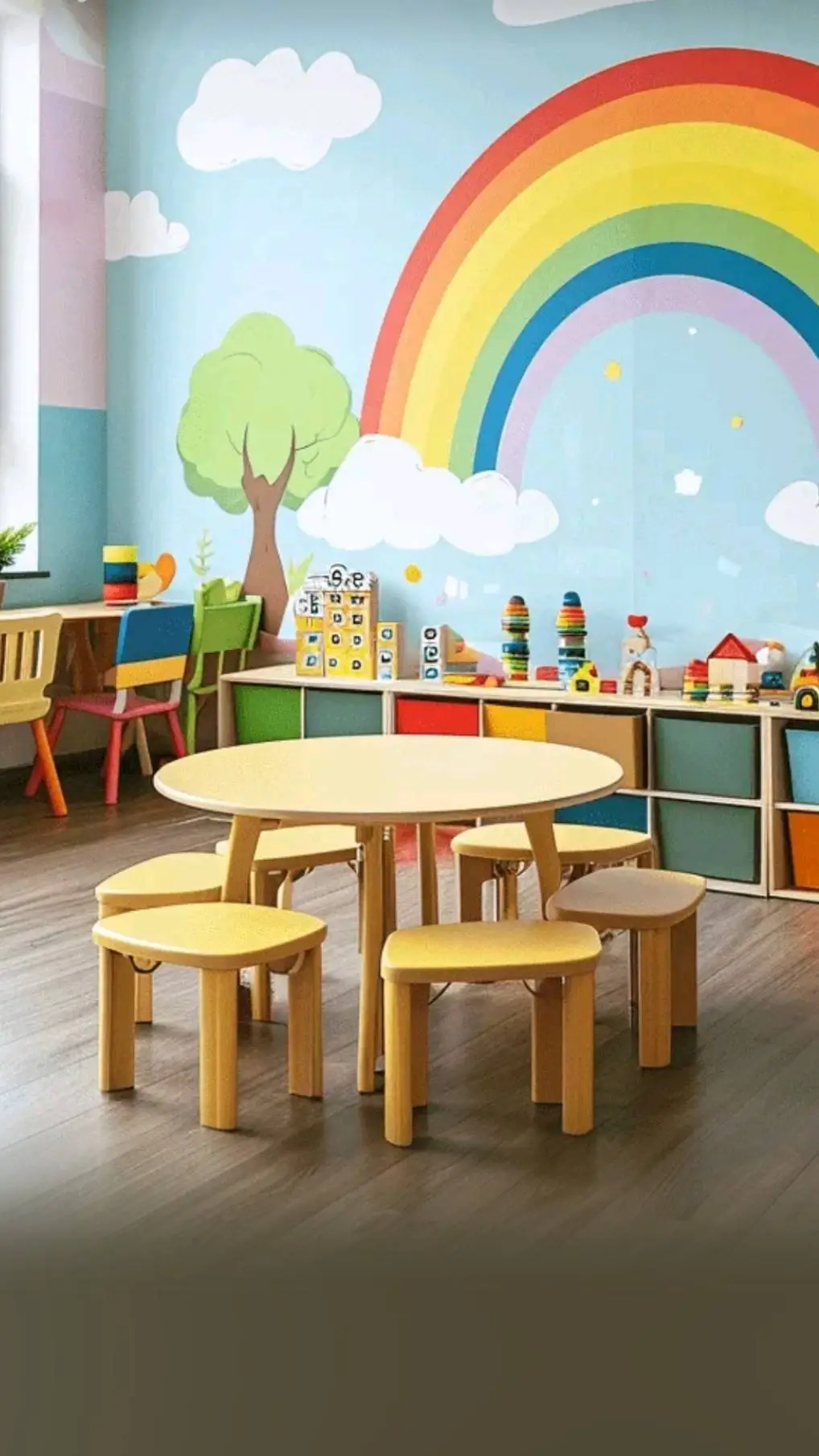 ai character: Preschool  background