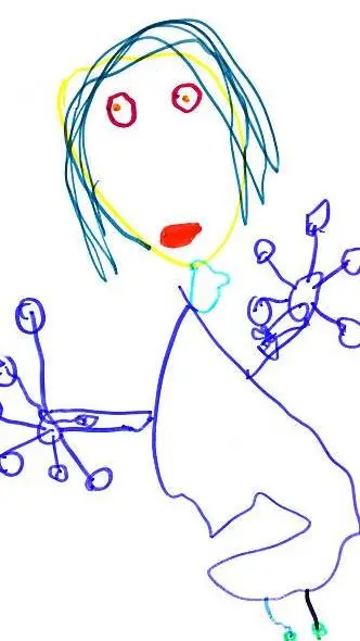 ai character: Sisters drawing. background