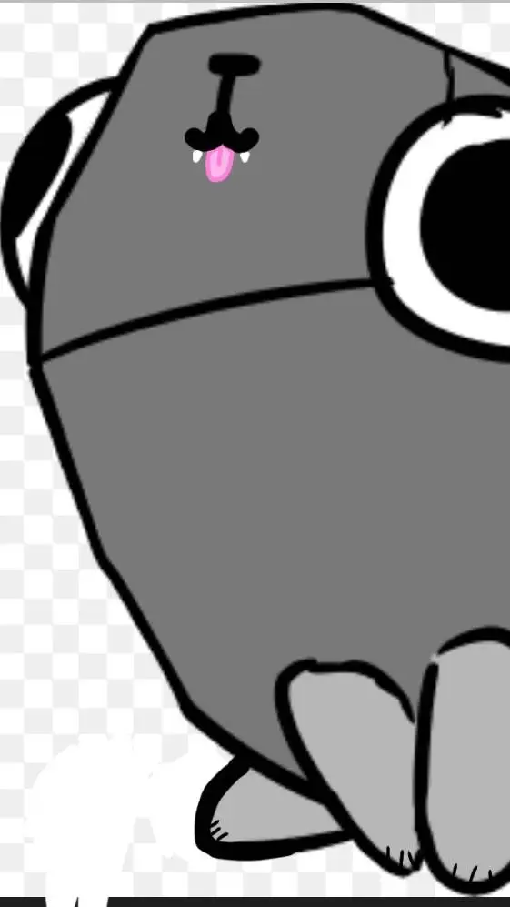 ai character: pebble background