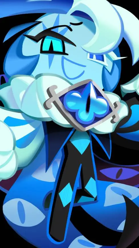 ai character: shadow milk cookie background