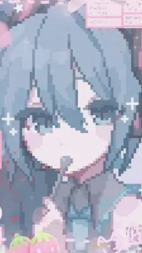 ai character: Miku hungry:)  background