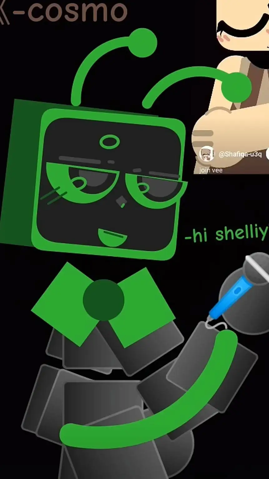 ai character: Vee!  background