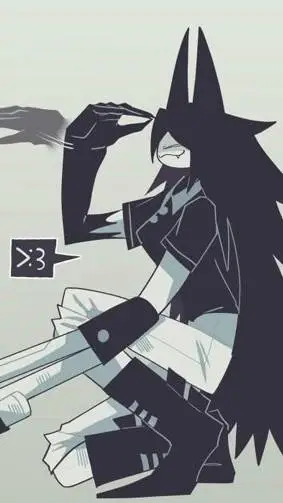 ai character: miss circle background