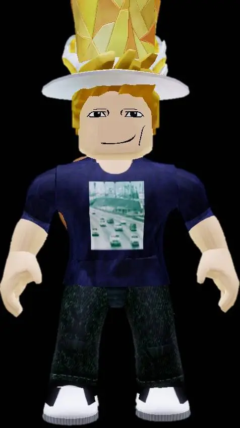 ai character: boneco do Roblox background
