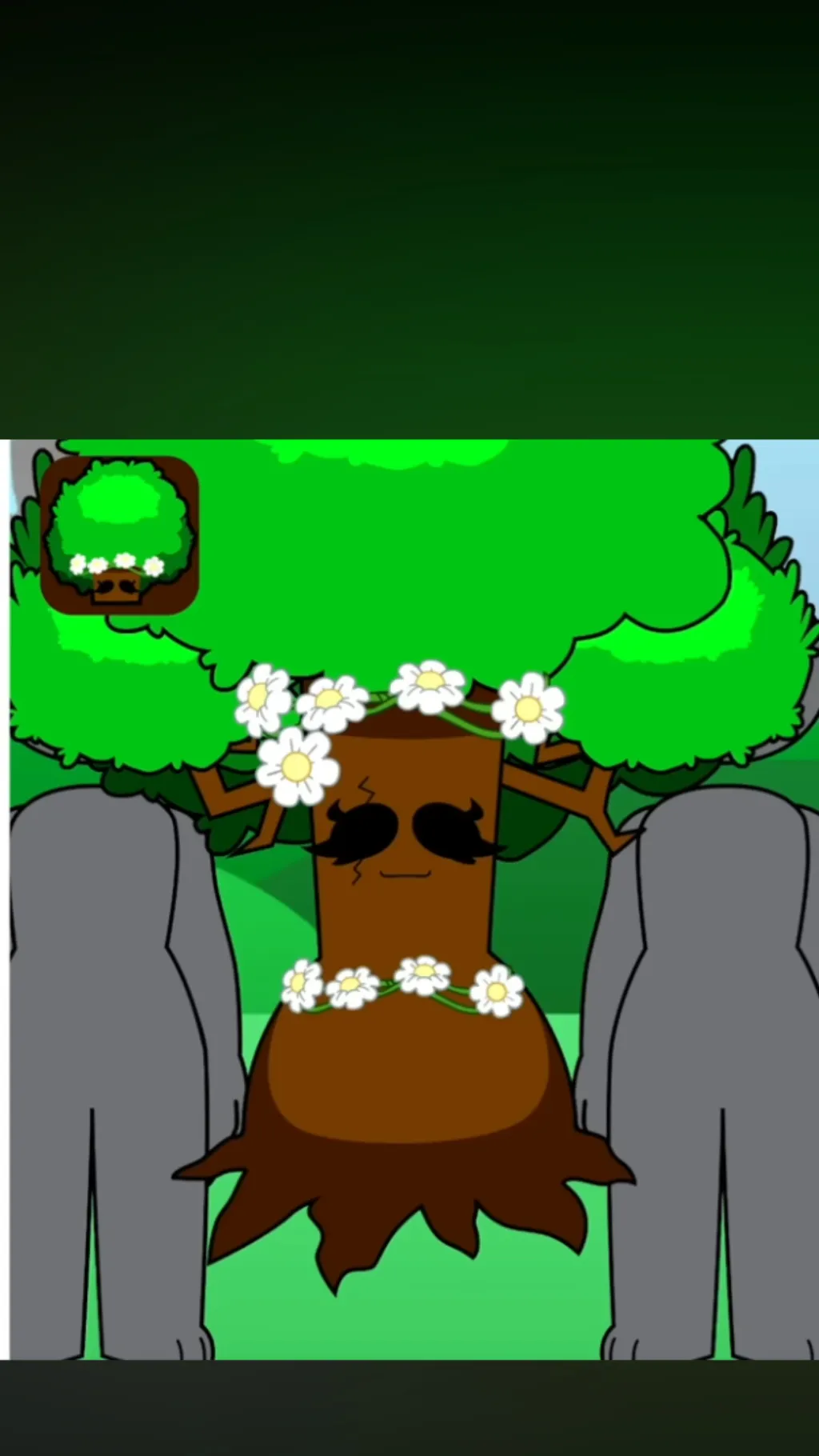 ai character: Tree background