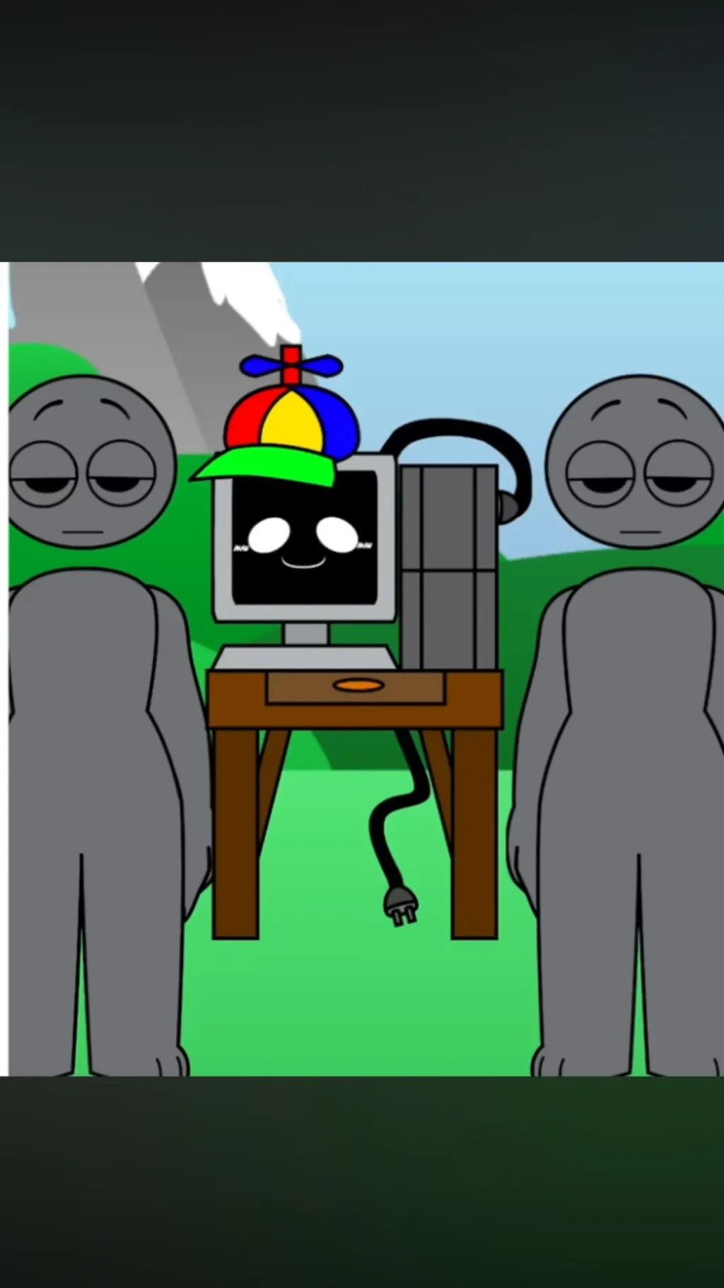 ai character: Mr.Fun Computer  background
