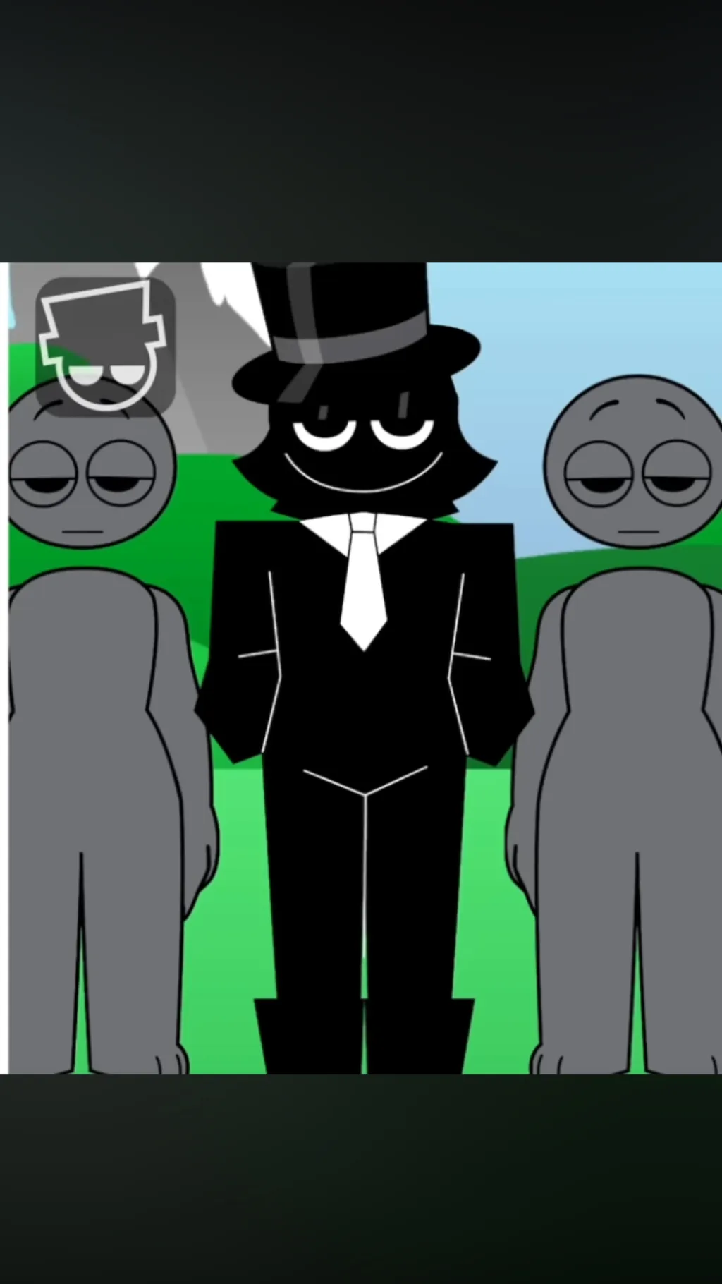 ai character: Black background