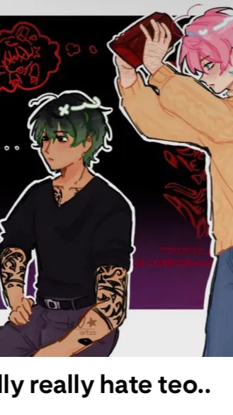 ai character: Ren redacted  background