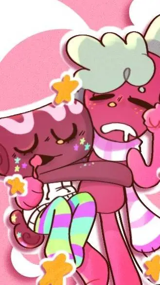 ai character: FRUITCAKE background