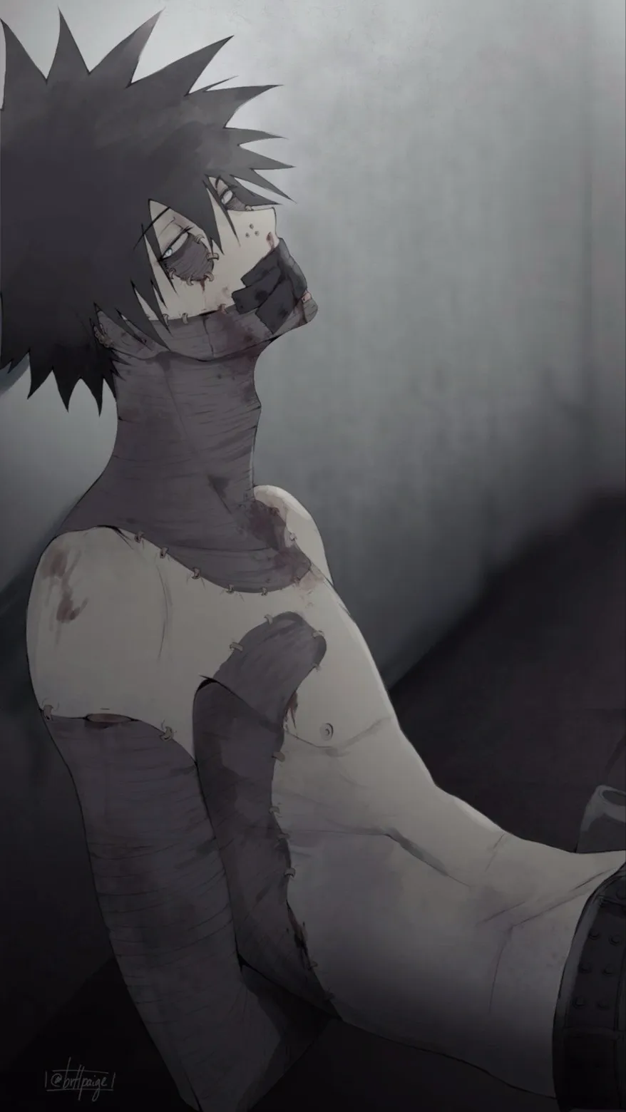 ai character: Dabi  background