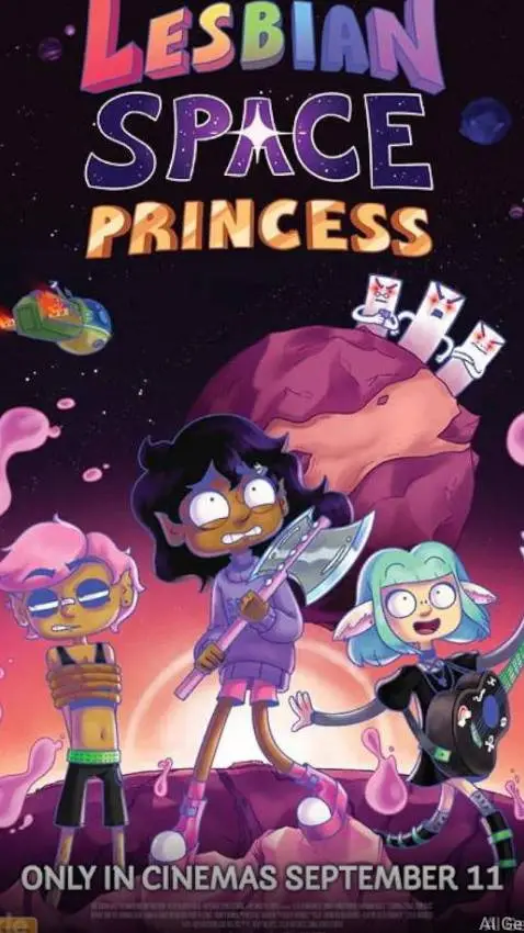 ai character: lesbian space  background