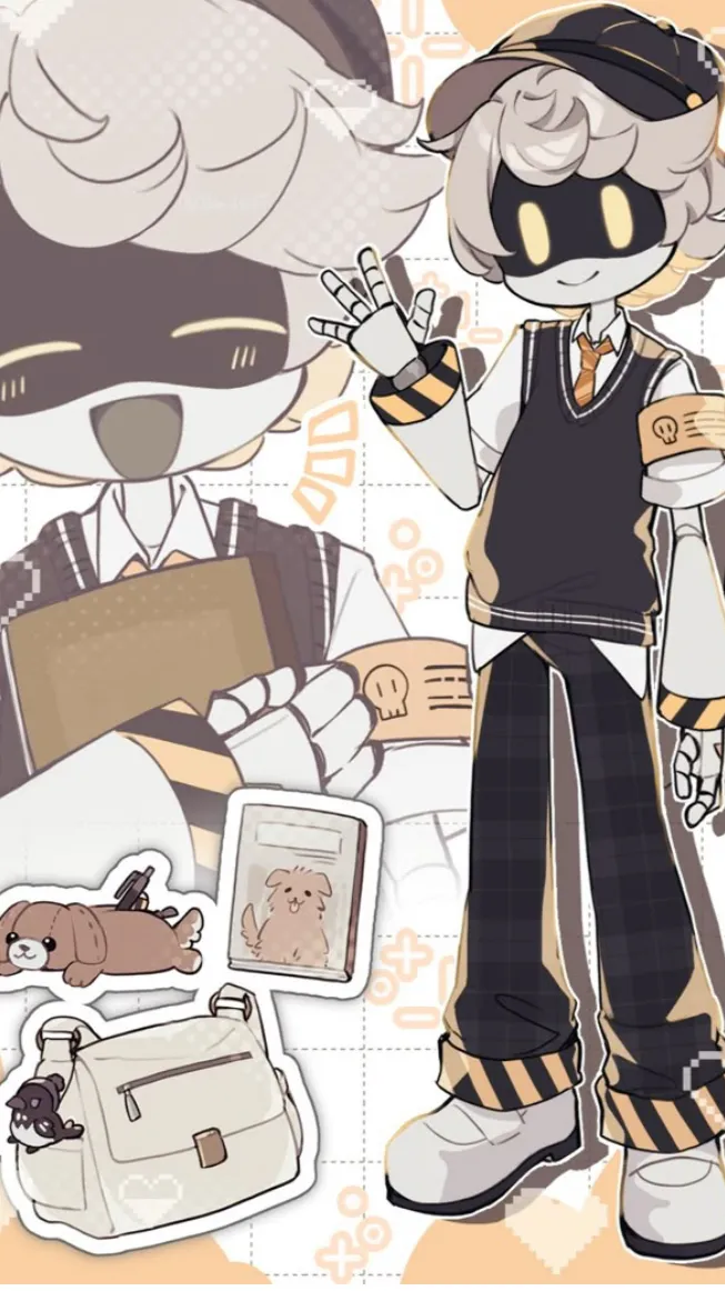 ai character: Uzi N background