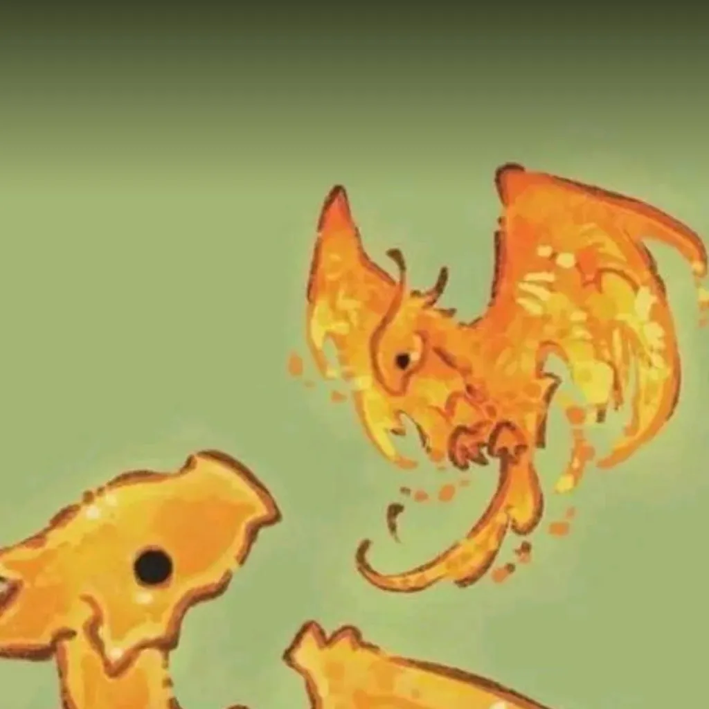 chat with ai character: Fire dragon's baby