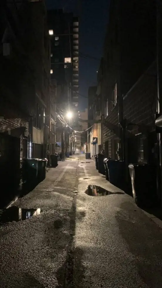 ai character: Alleyway background