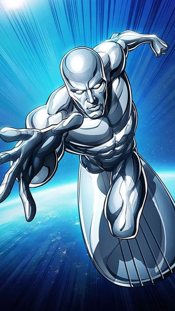 ai character: Silver Surfer background