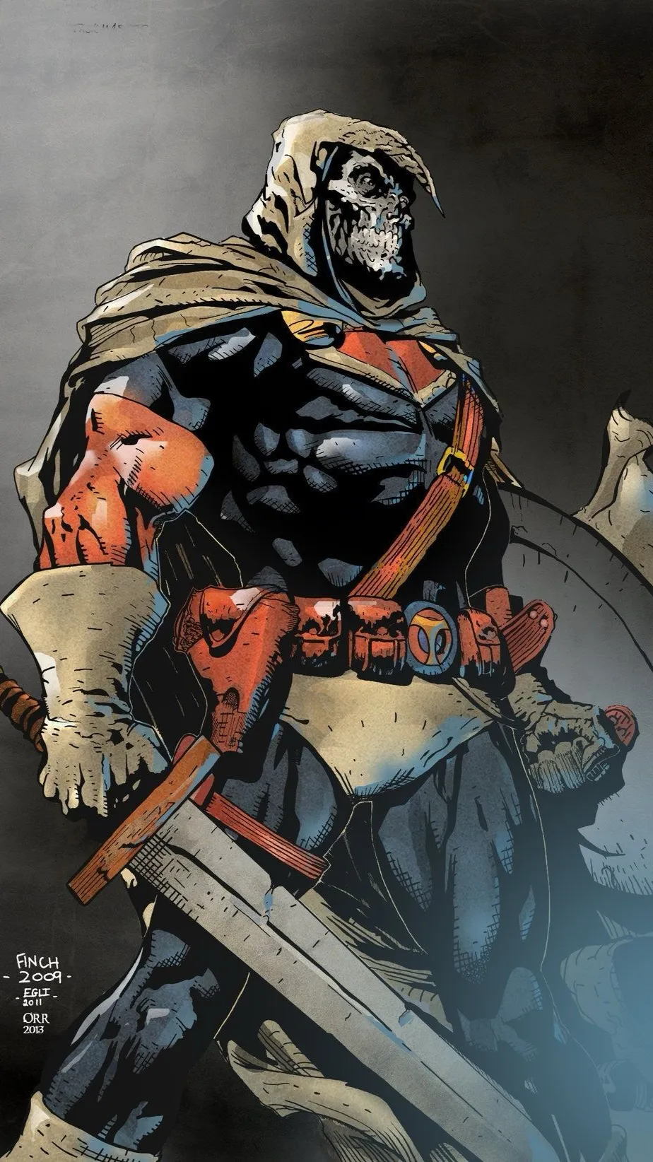 ai character: Taskmaster  background