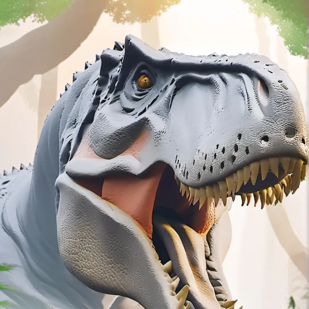 chat with ai character: the scary Dino