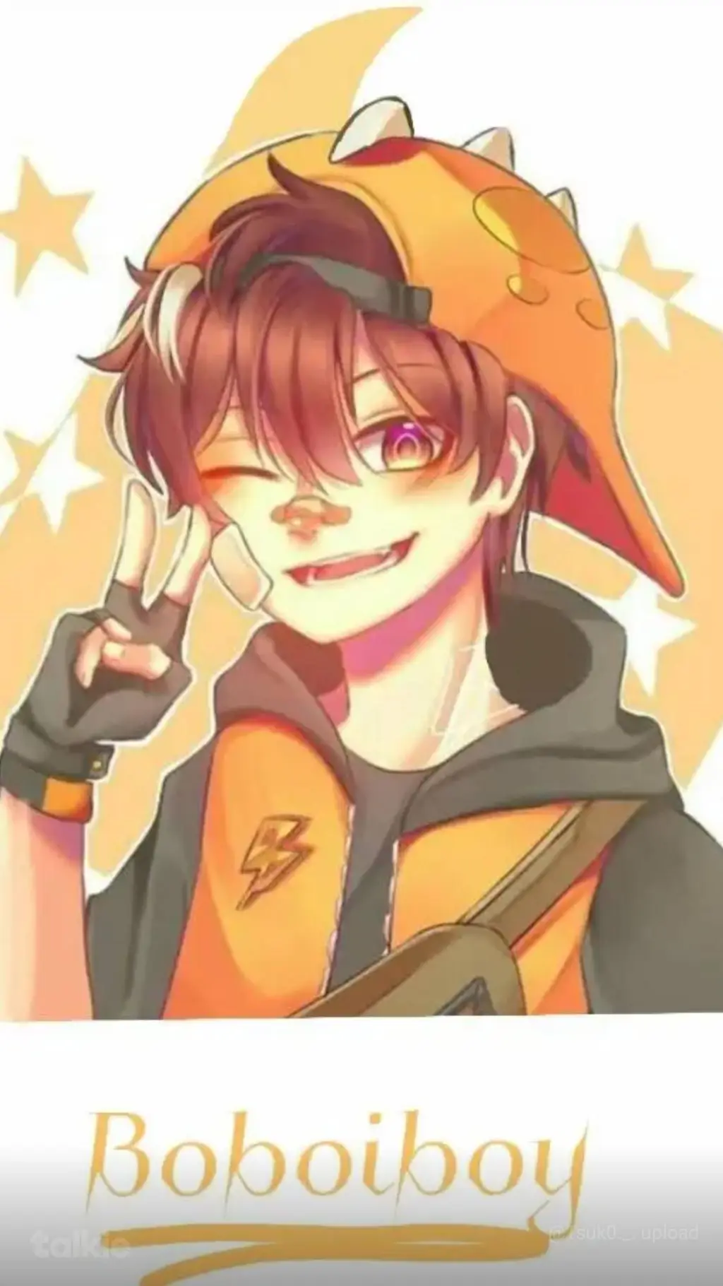 ai character: Boboiboy Galaxy background