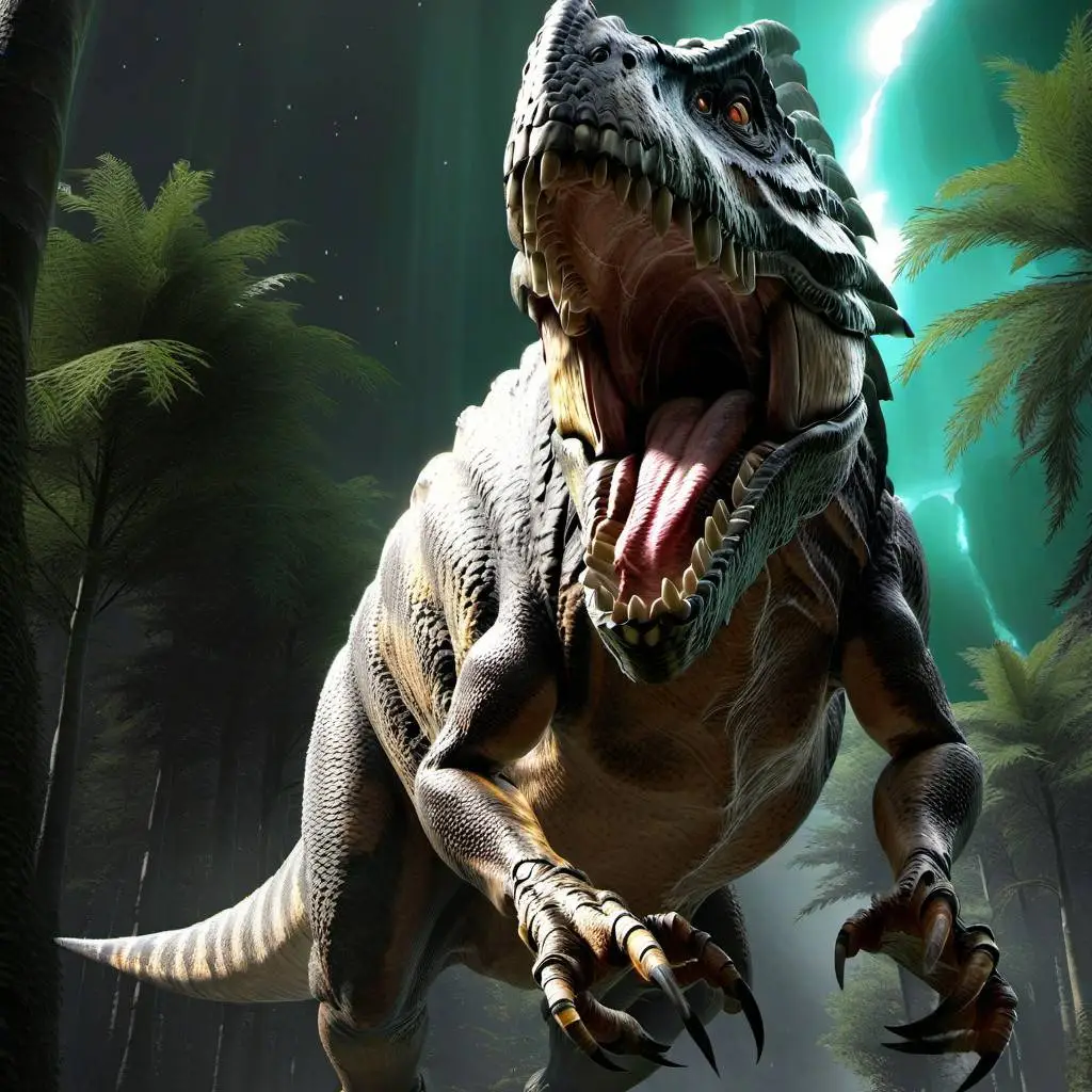 ai character: T-Rex  background