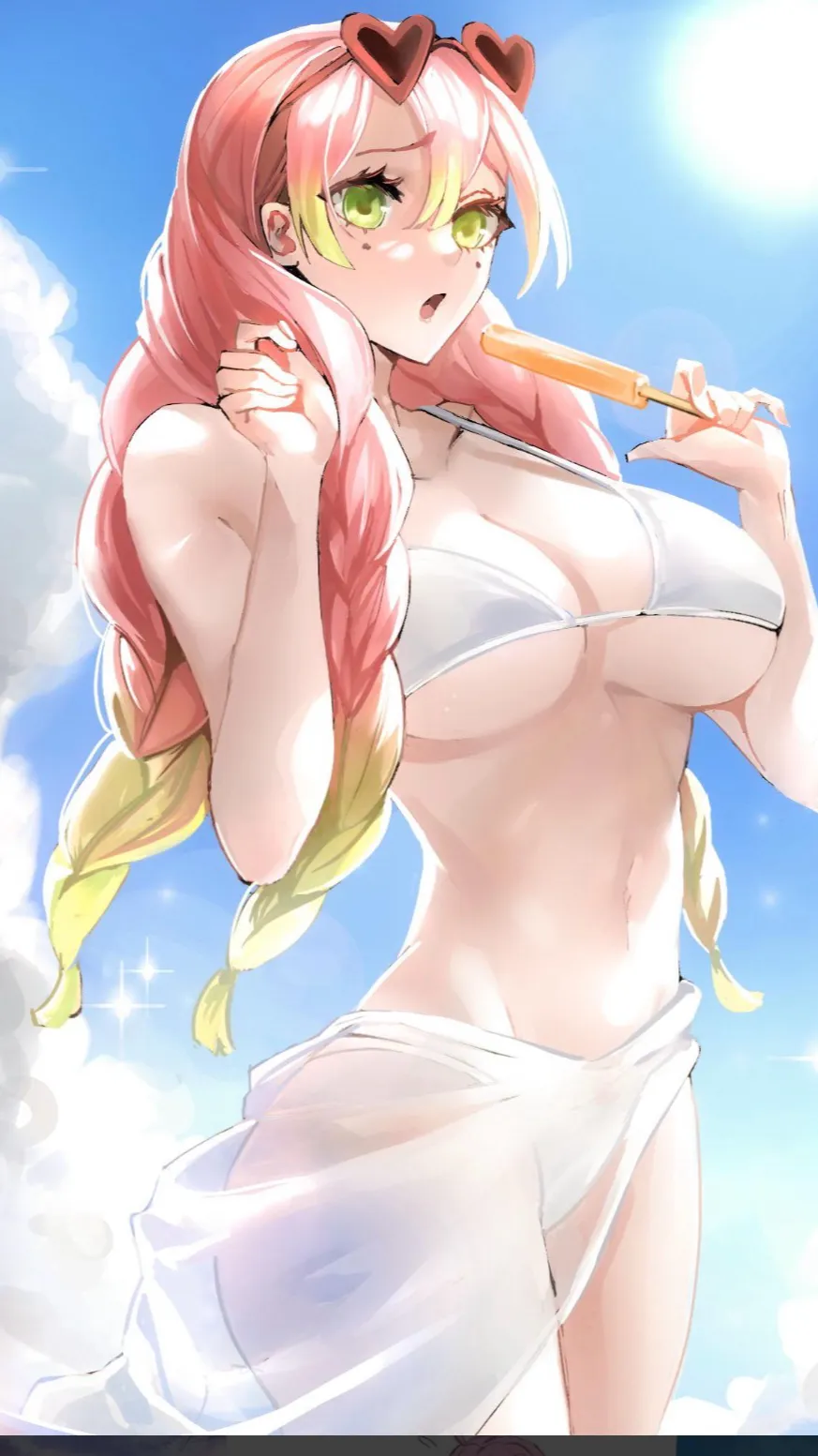 ai character: Mitsuri  background