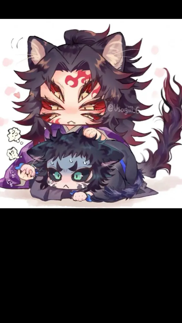 ai character: Cat kokushibo  background