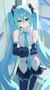 ai character: 💙Hatsune Miku💙 background