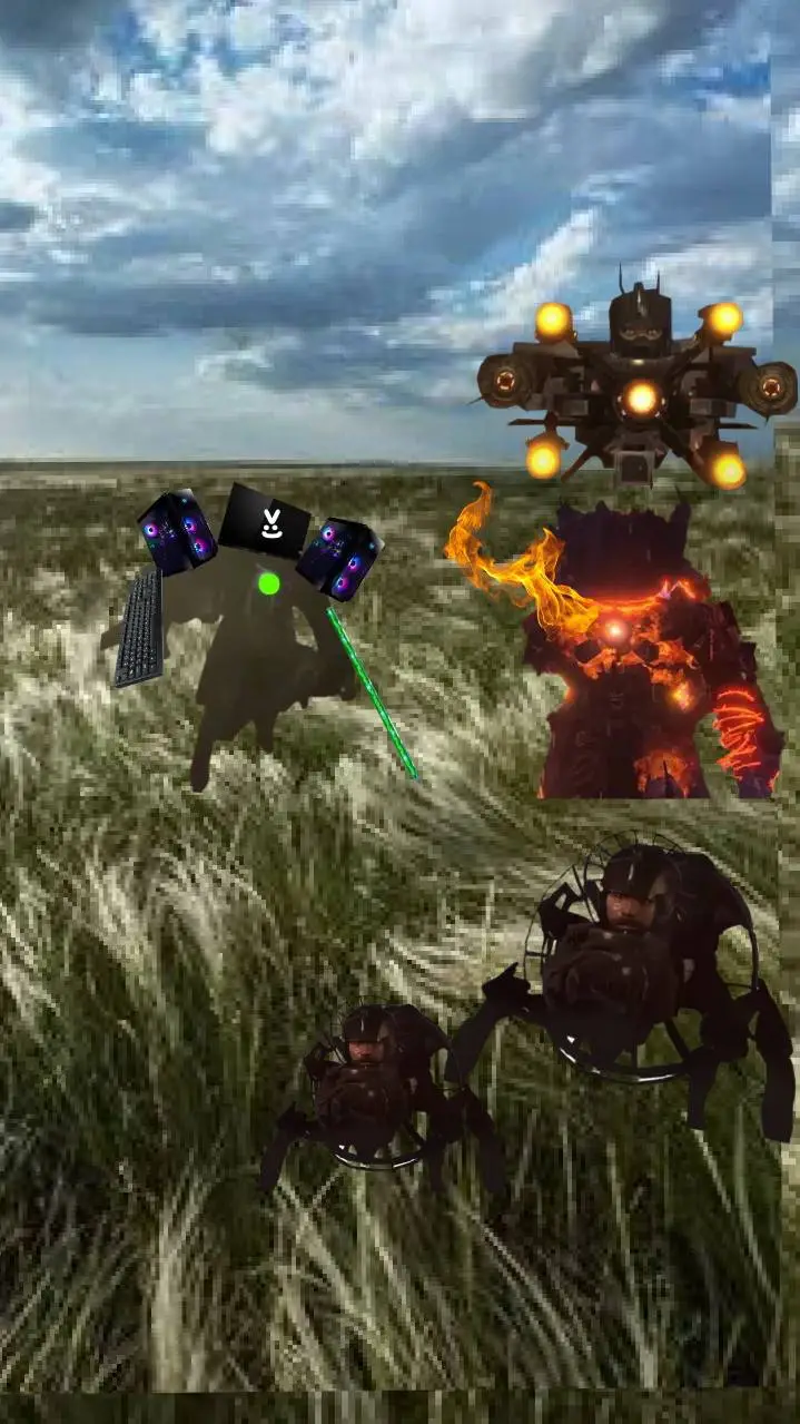 ai character: Skibidi Multi 5 background