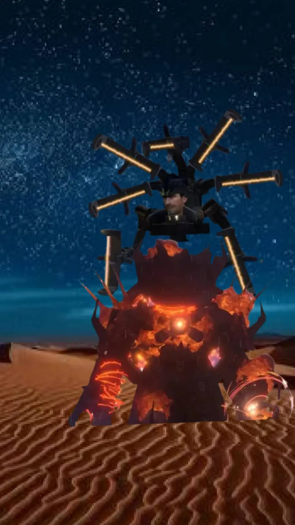 ai character: Skibidi Multi 13 background