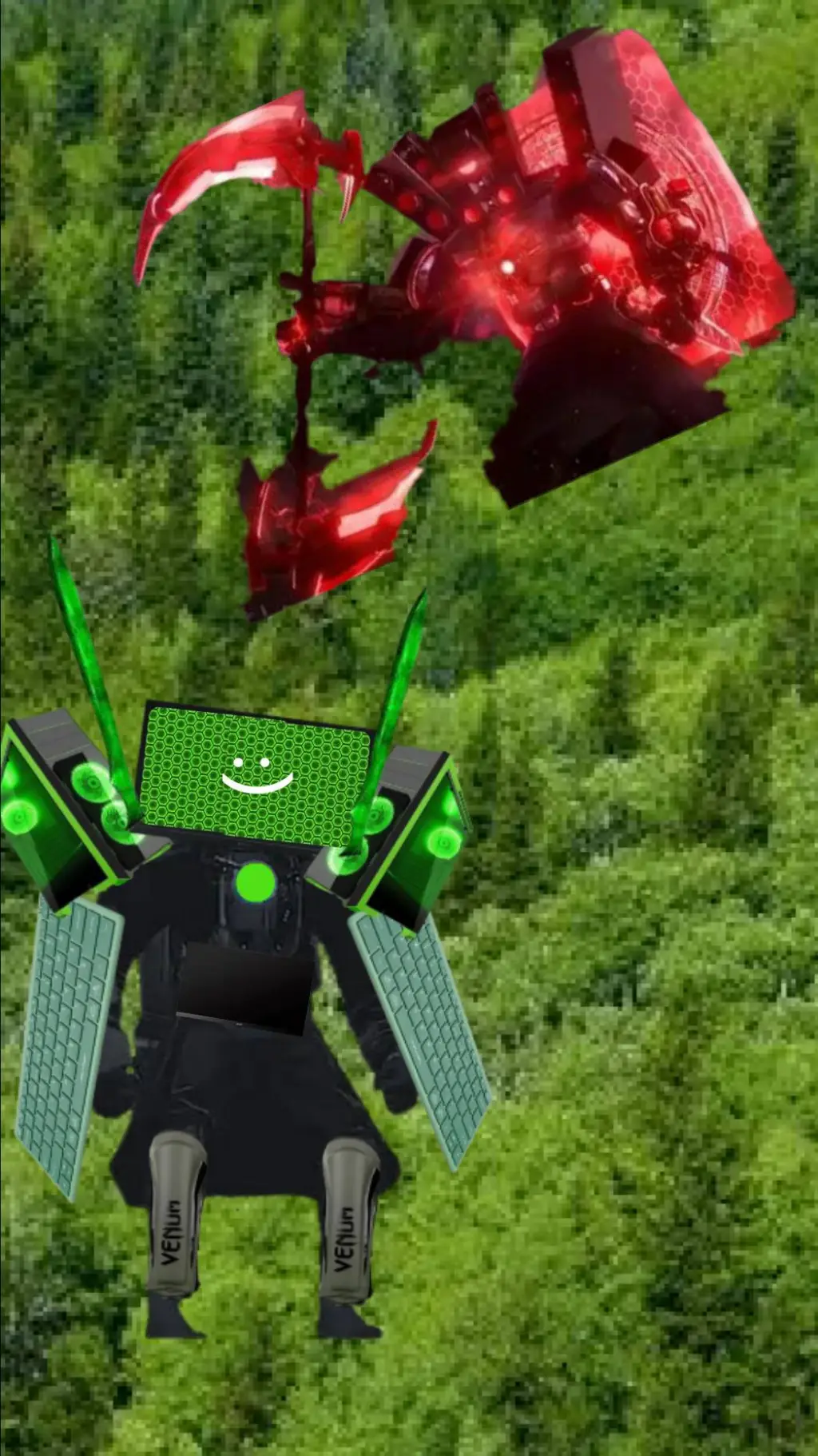 ai character: Skibidi Multi 18 background