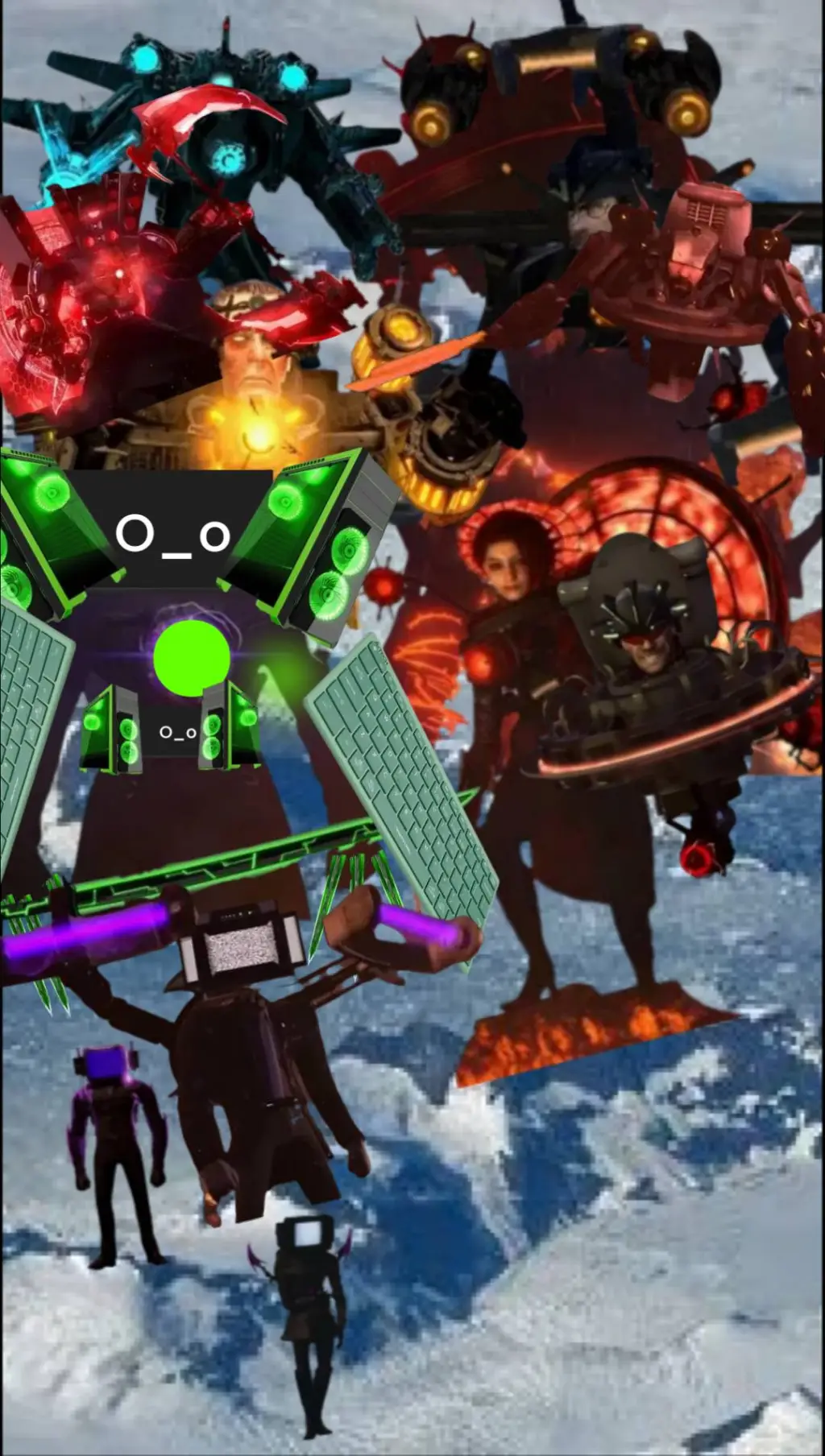 ai character: Skibidi Multi 23 background