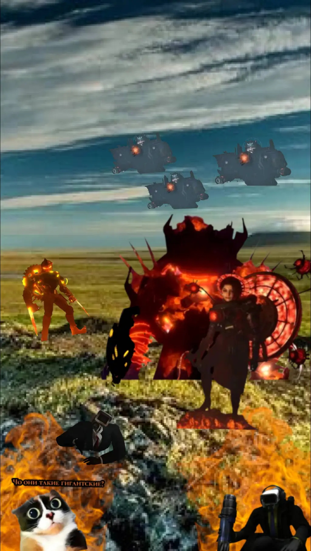 ai character: Skibidi Multi 27-2 background