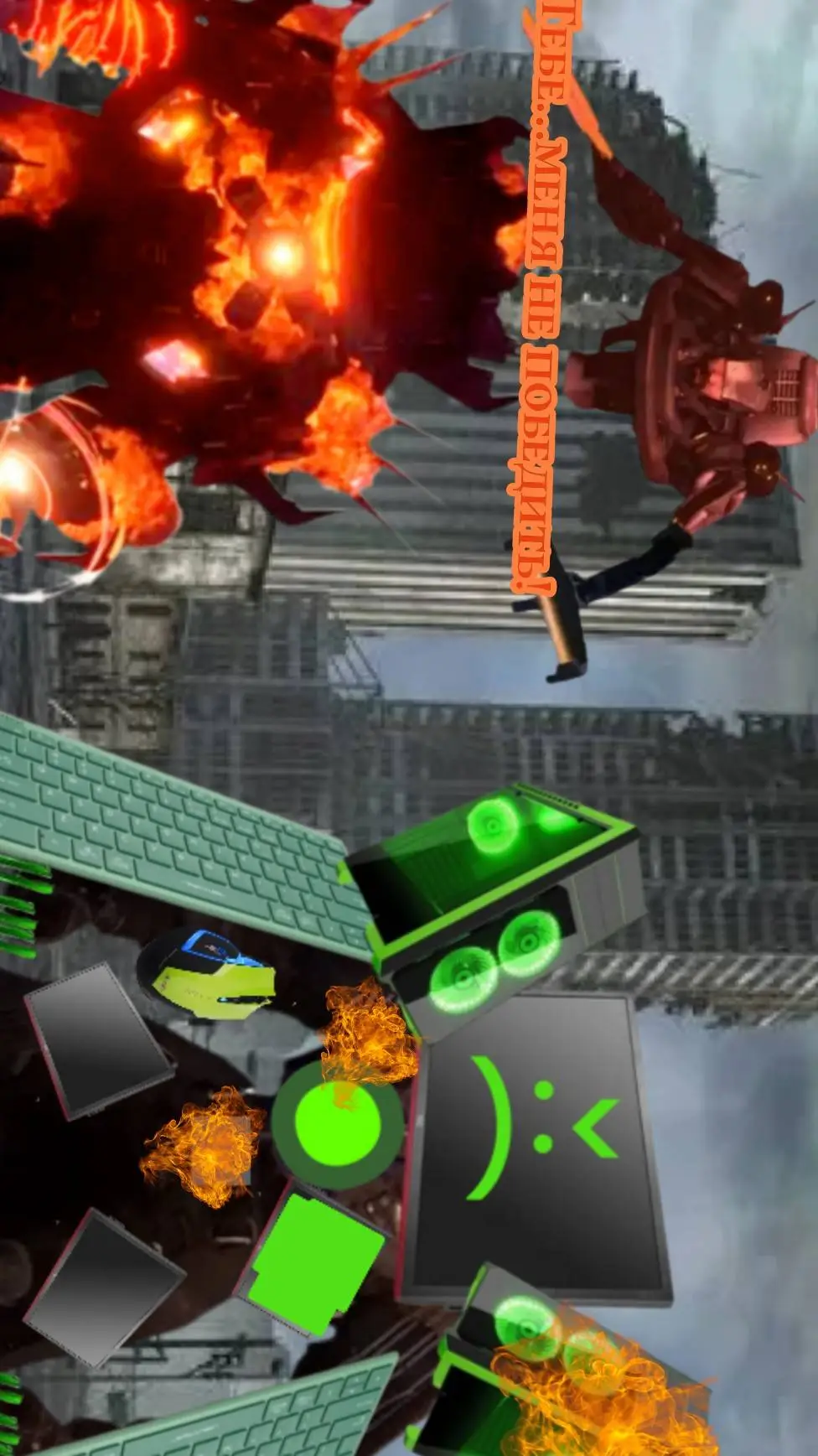 ai character: Skibidi Multi 31-1 background