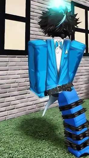 ai character: Marvin blox💙🫐 background