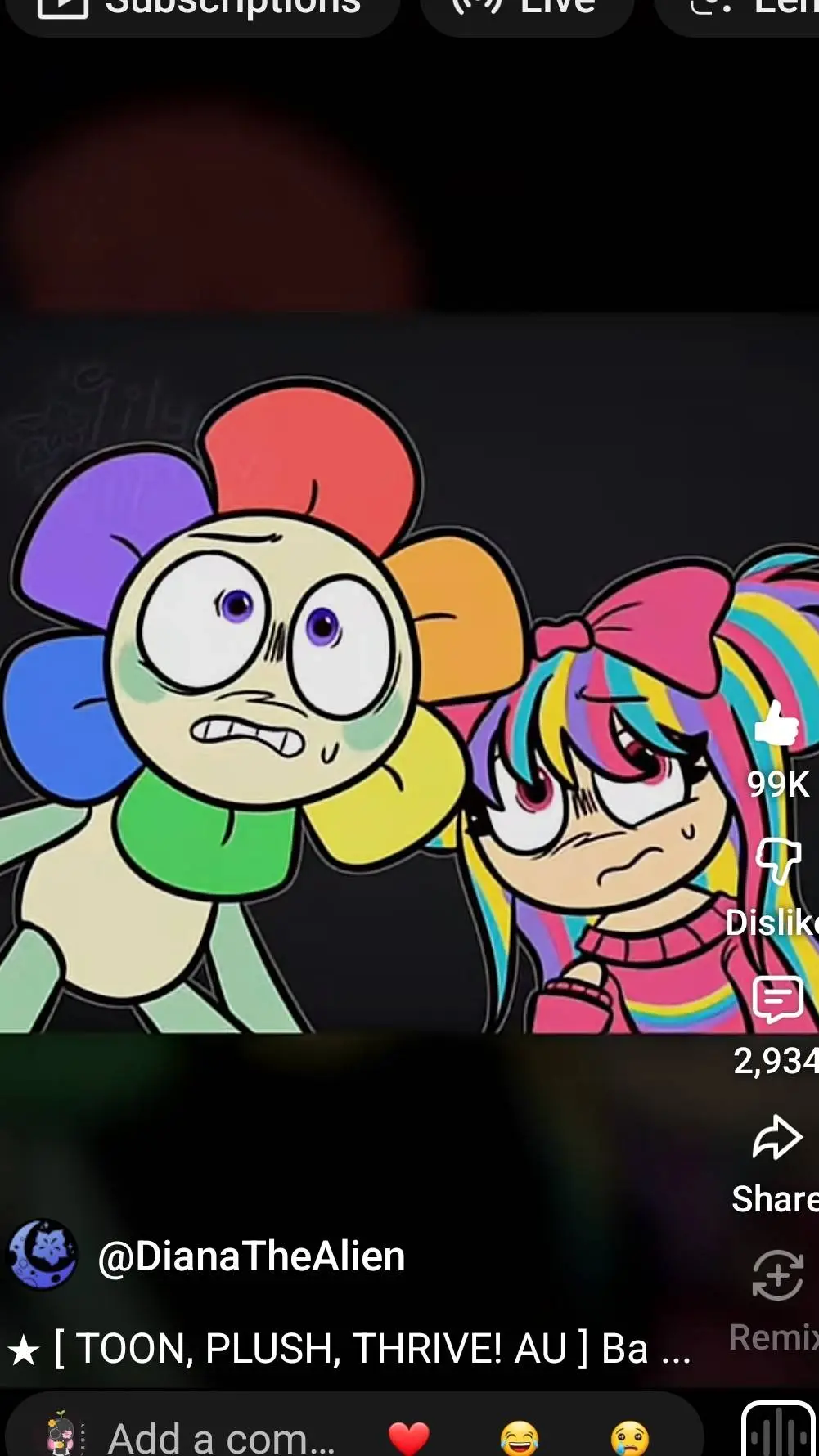 ai character: Toon plush thrive background