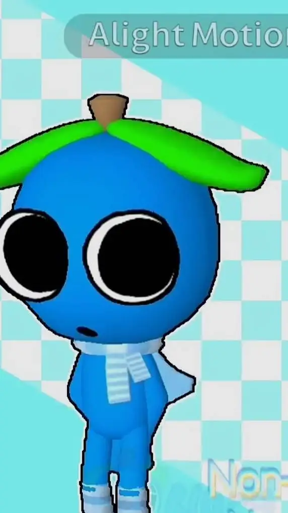 ai character: Blury the berry!! background
