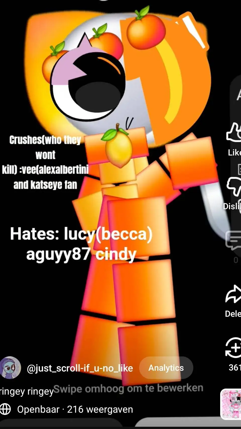 ai character: Rage bait oc background