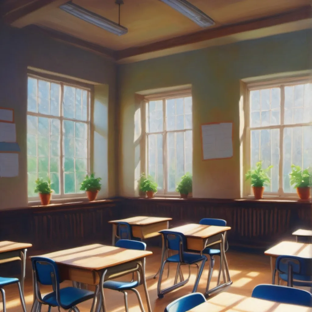chat with ai character: classroom