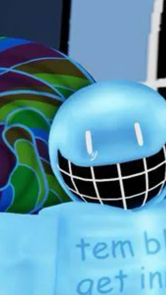 ai character: Blue dude background