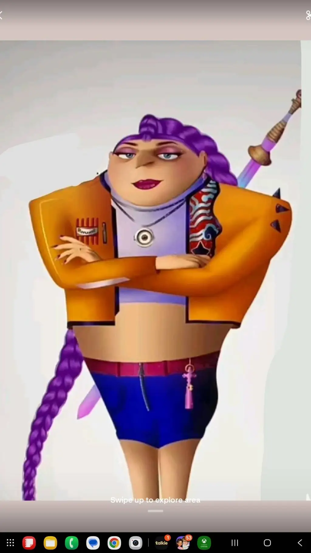 ai character: baddie rumi vs zoe background