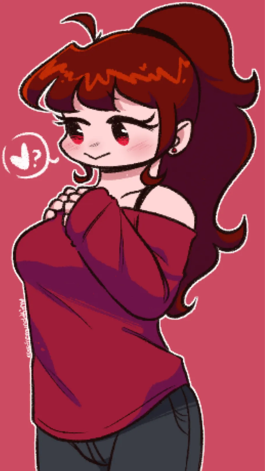 ai character: •Girlfriend FNF• background
