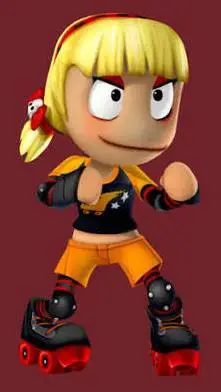 ai character: Roxie roller background