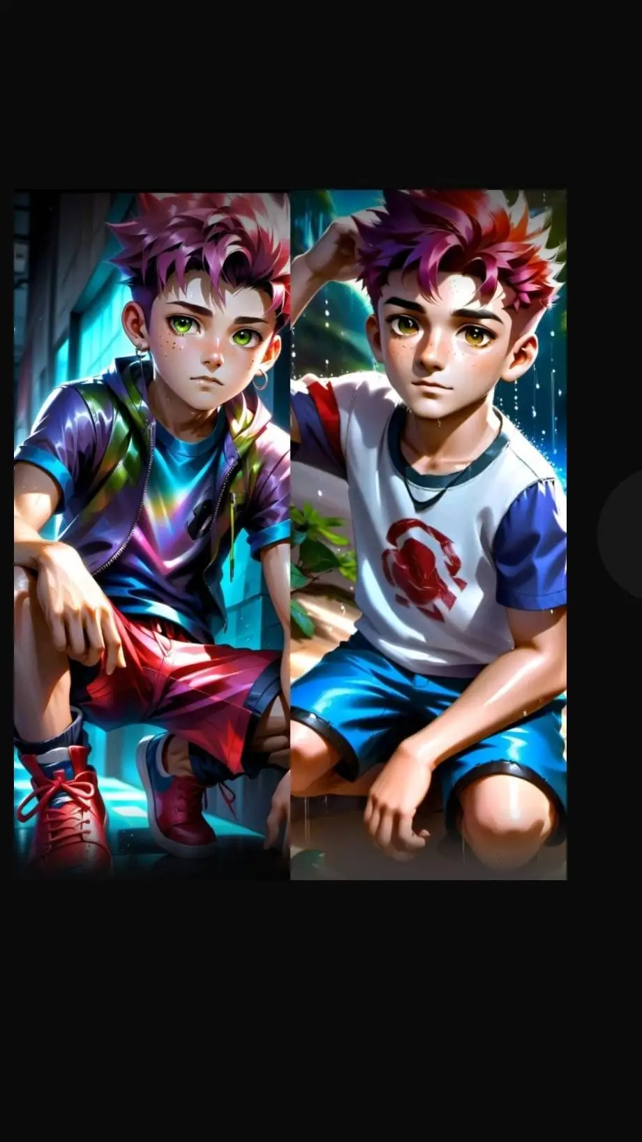 ai character: Lumuto and Numuto  background